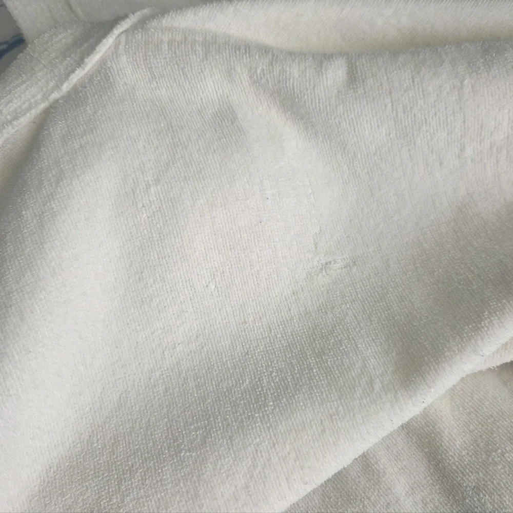 Just For Women White Cotton Terry Spa Robe - 1X/2X - Picture 9 of 13